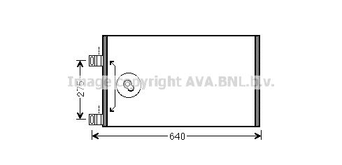 AVA QUALITY COOLING Конденсатор, кондиционер RTA5444